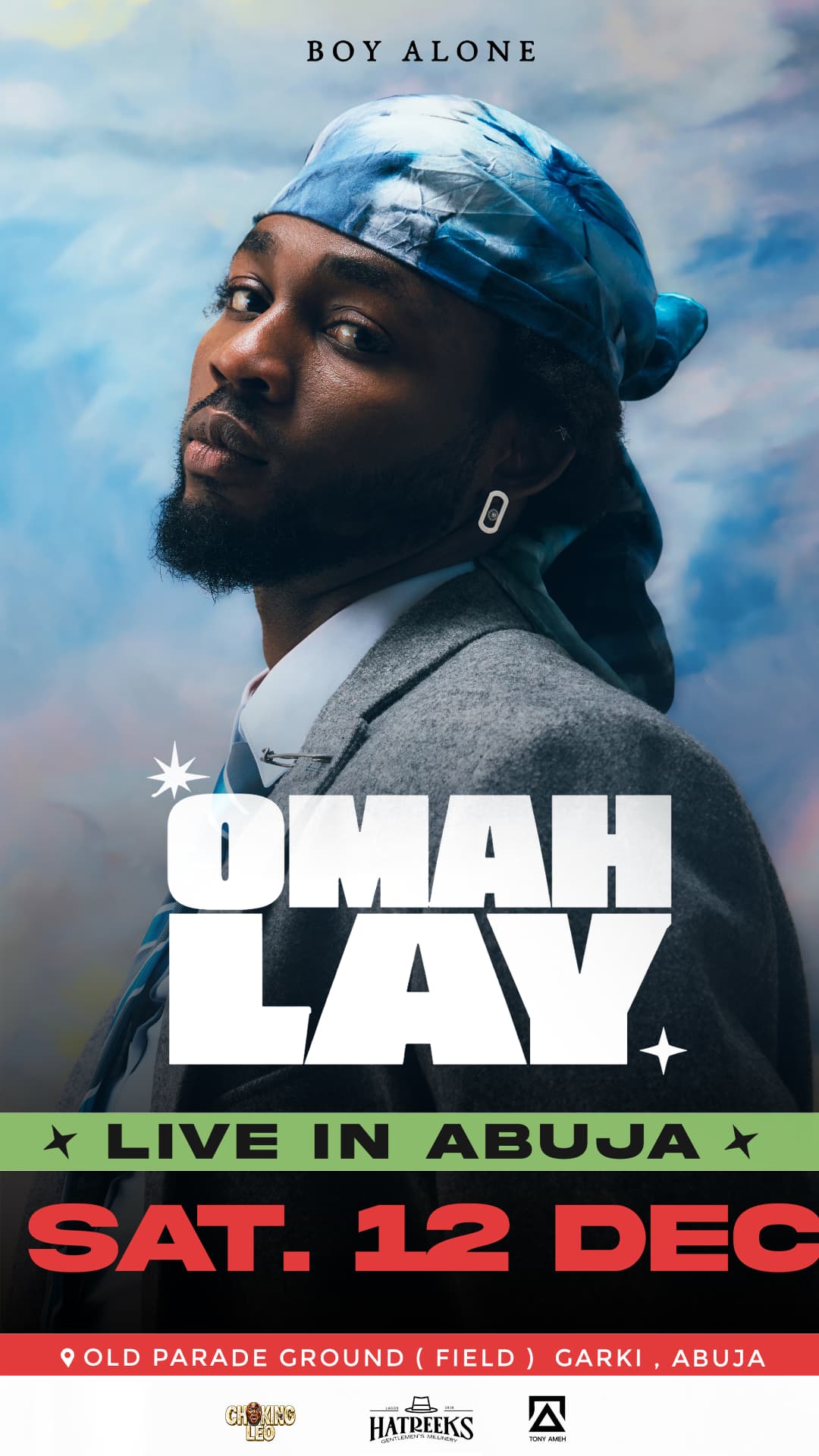 Boy Alone — Omah Lay Live in Abuja promo poster