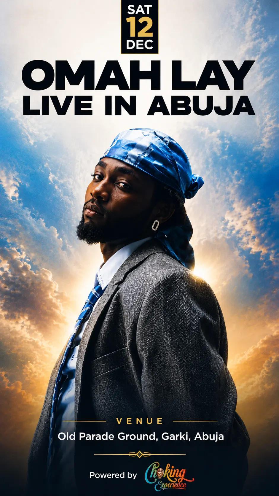 Omah Lay Live in Abuja official flier — Saturday 12 December, Old Parade Ground, Garki, Abuja